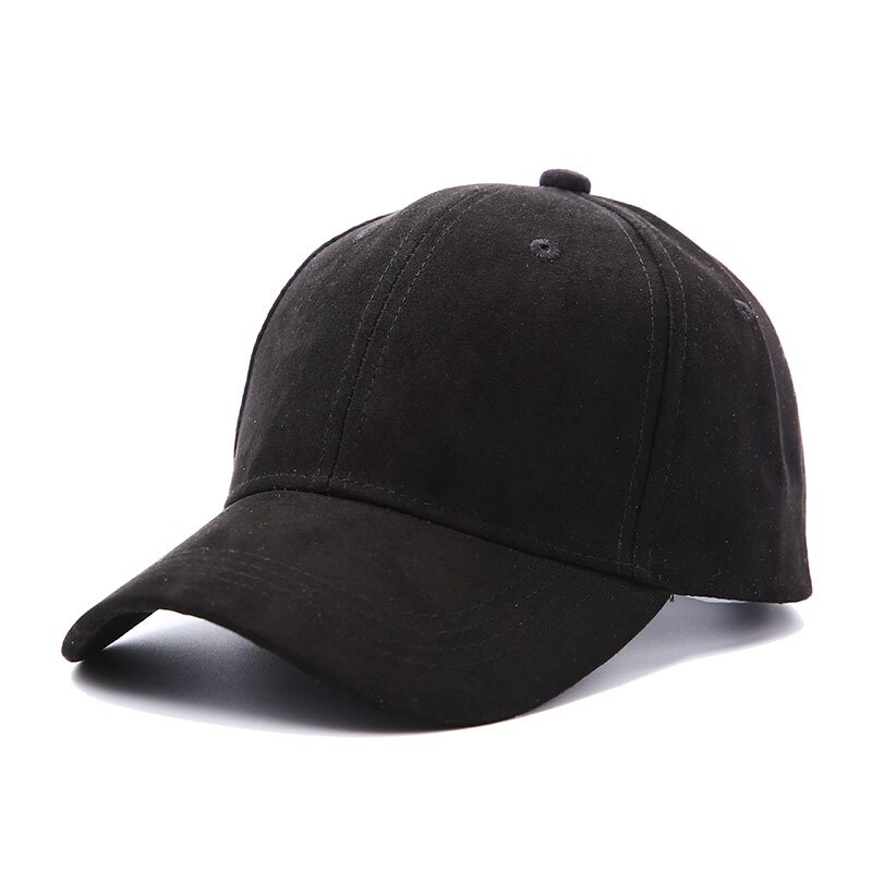 unisex Baseball Cap Women cap Street Hip Hop Outdoor Caps Suede Hats for Ladies Black Grey Baseball cap Adjustable Baseball Hat: Black