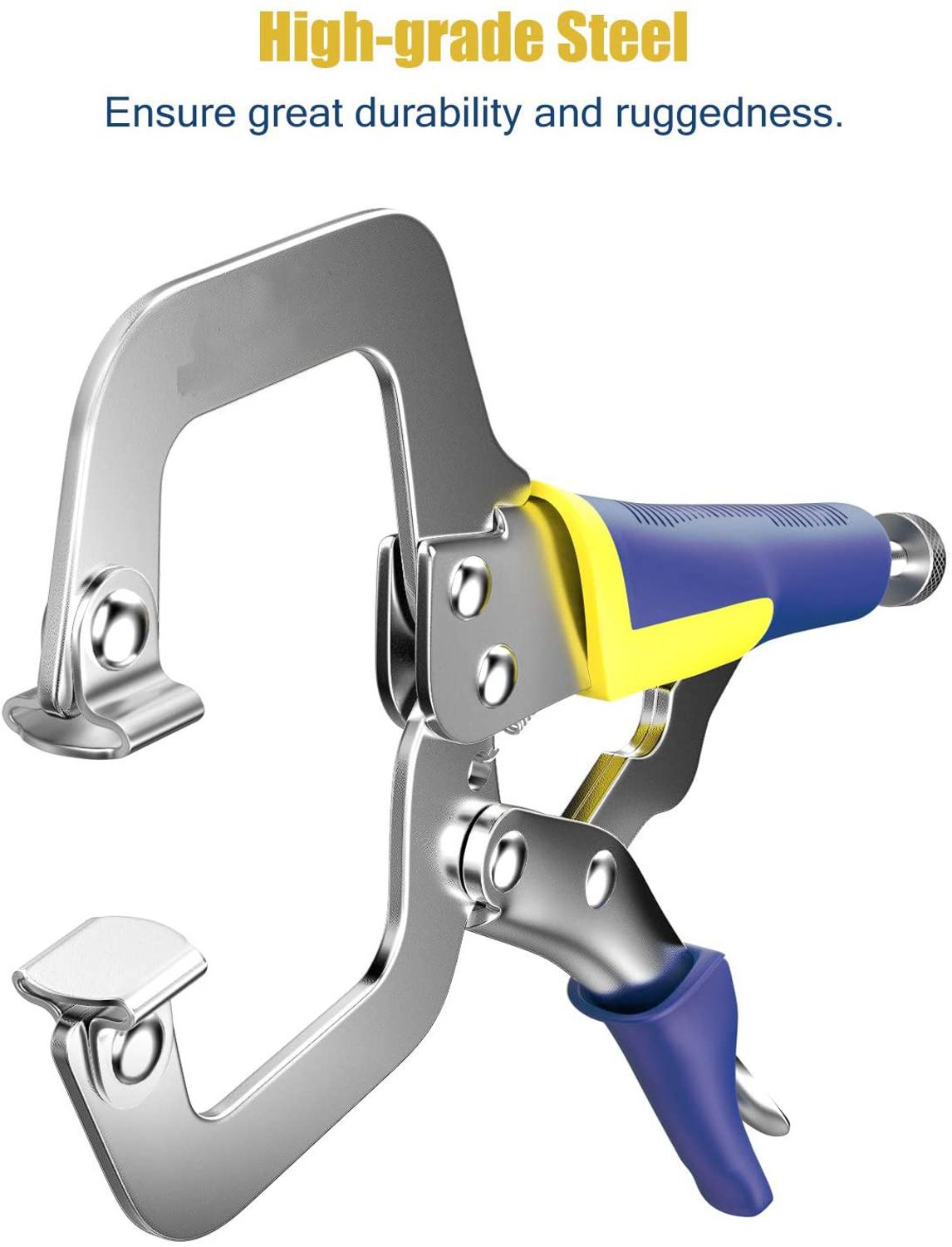 6 ''+ 9'' + 11 ''Vergrendeling C-Clamp Heavy Duty Ergonomische Grip C-Type Vergrendeling lassen Houtbewerking Tang Quick Release