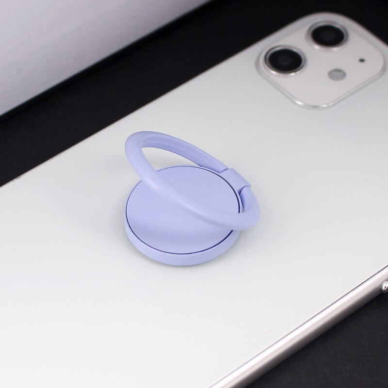 Spin Draaibaar Telefoon Houder 360 Graden Draaibare Magneet Metalen Vinger Ring Smartphone Socket Voor Magnetische Smartphone Stand: Paars