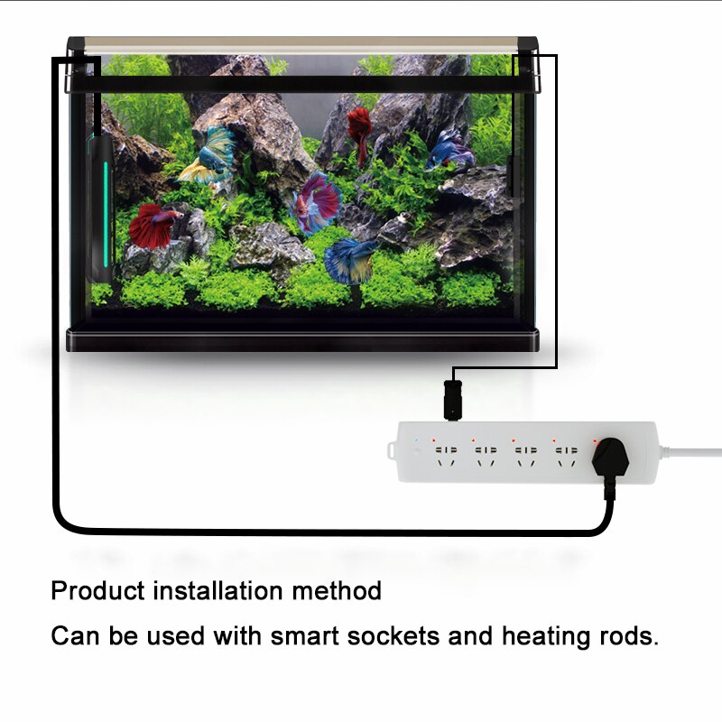 Aquarium Smart Wifi Submersible Thermometer Water Temperature Meter Digital Controller Sensor Alarm Fish Tank Accessories