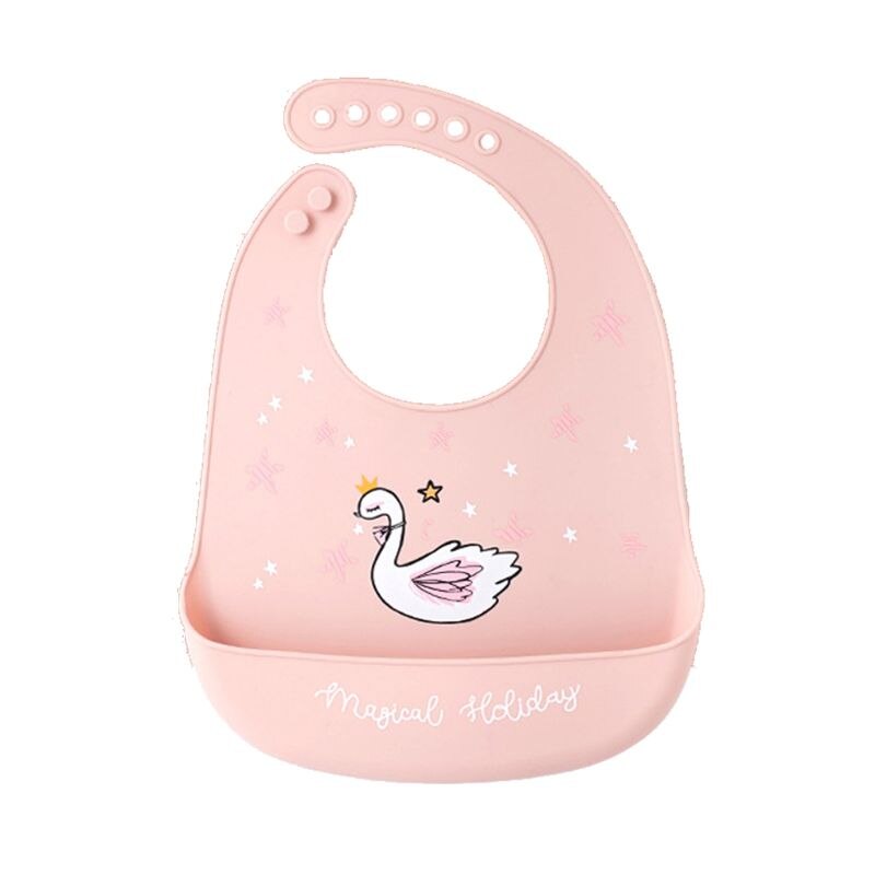 Peuter Baby Feeding Slabbetjes Baby Waterdicht Voedsel Catcher Pocket Zachte Siliconen Feed Speeksel Handdoek: 1