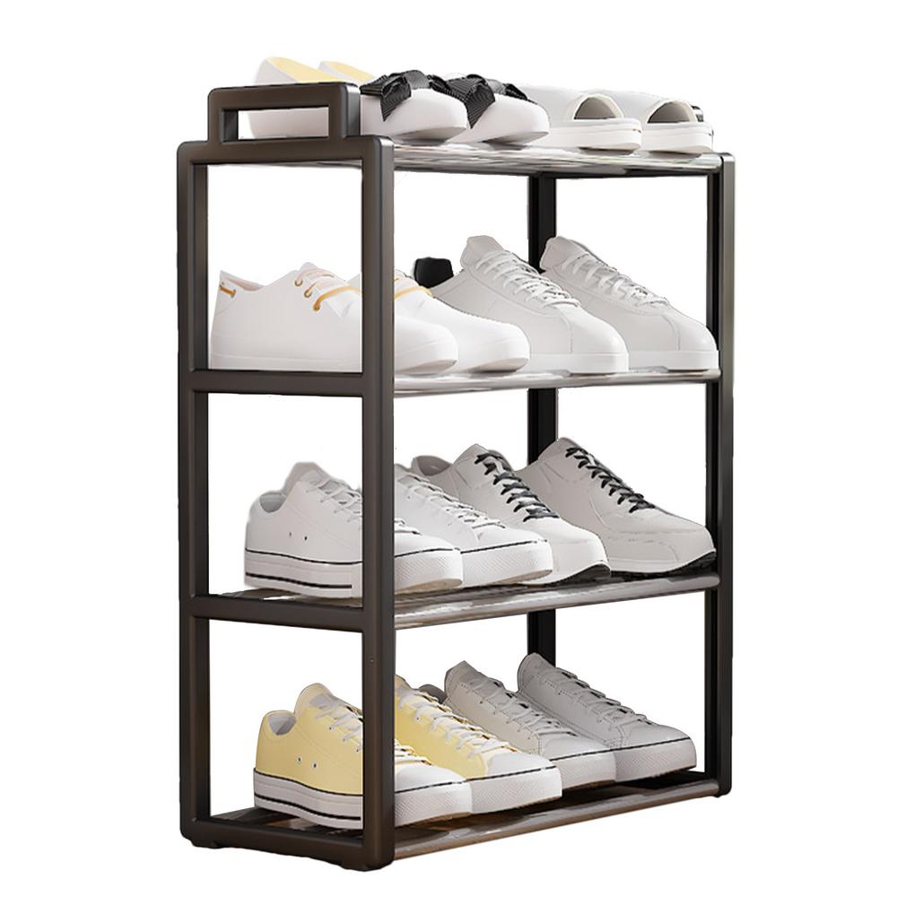 Shoe Rack For Entryway Multipurpose Shoe Closet Organizer Standing Shoe Rack Breathable Shoe Shelf Organizer Shoe Storage Rack: black color