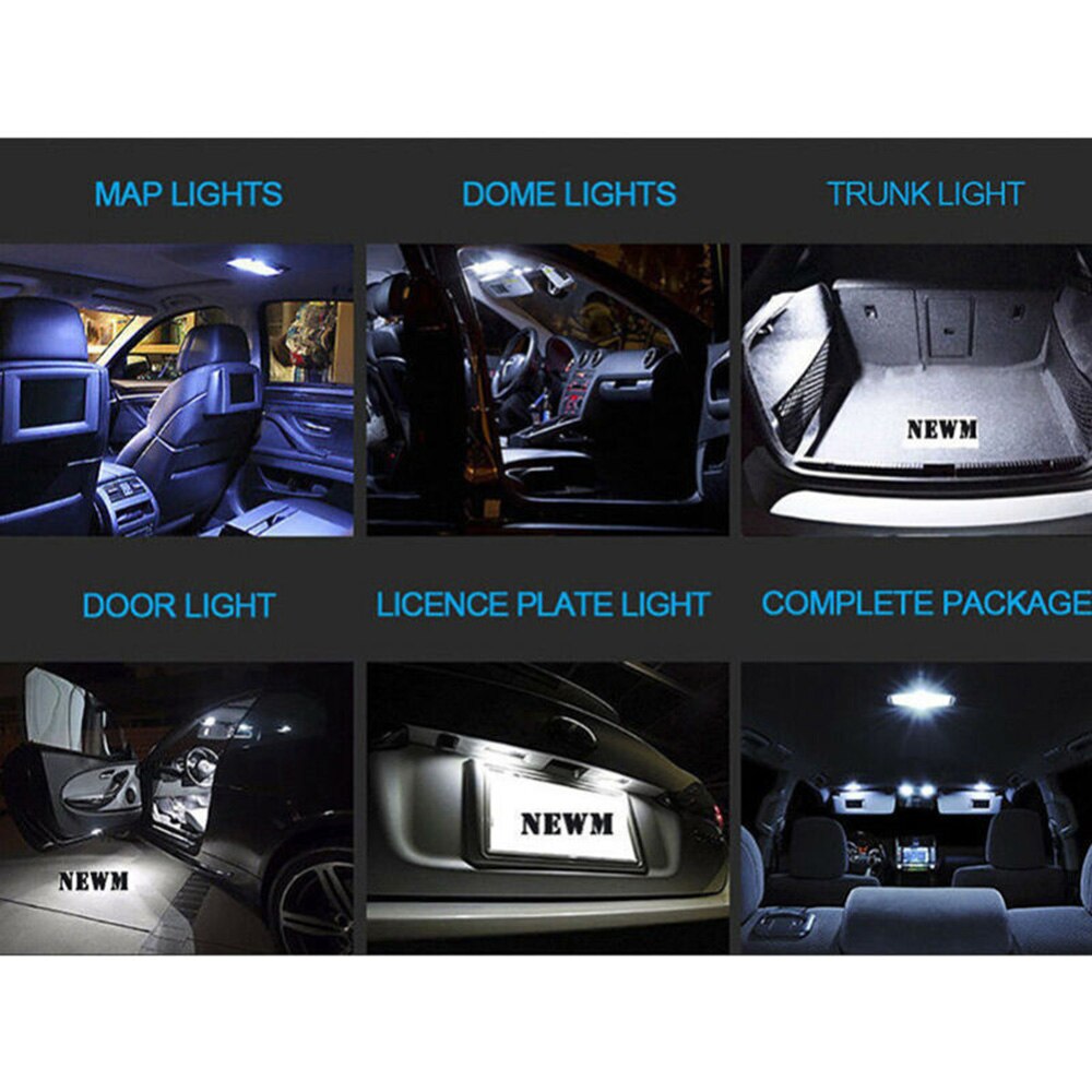 Auto Interieur Lamp Kit - 23stuks Canbus Autolamp Set voor Kofferbak & Interieur