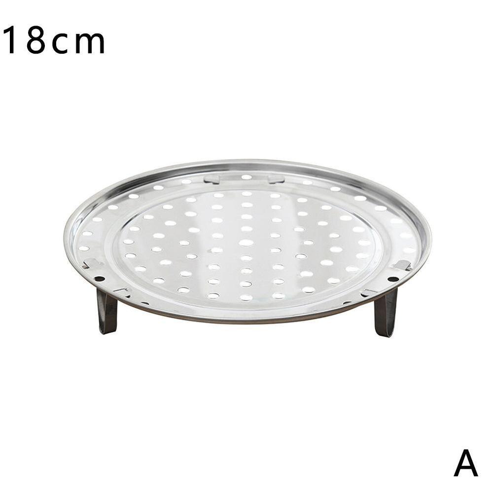 S/M/L/XL 4 Sizes Stainless Steel Steamer Rack Insert Stock Pot Steaming Tray Stand Cookware Tool: 18cm