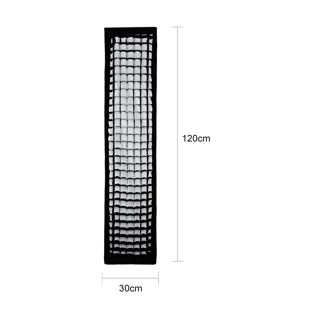 Godox 12&quot;x 47&quot; 30 x 120cm Strip Honeycomb Grid Rectangular Softbox for Photo Strobe Studio Flash Softbox Bowens Mount