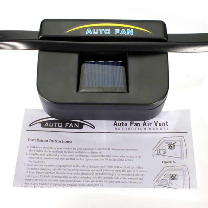 Solar Car Radiator Sun Power Car Window Air Vent C... – Vicedeal
