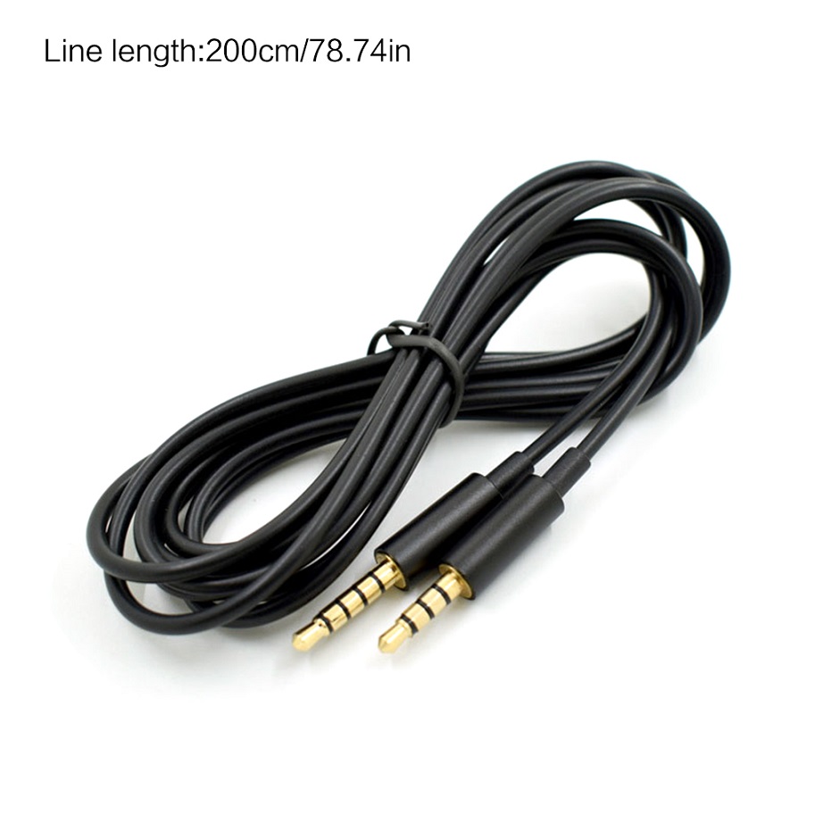 2M Black Gaming Headset Splitter Durable Extension Audio Cable For Astro A10 A40 A30 A50