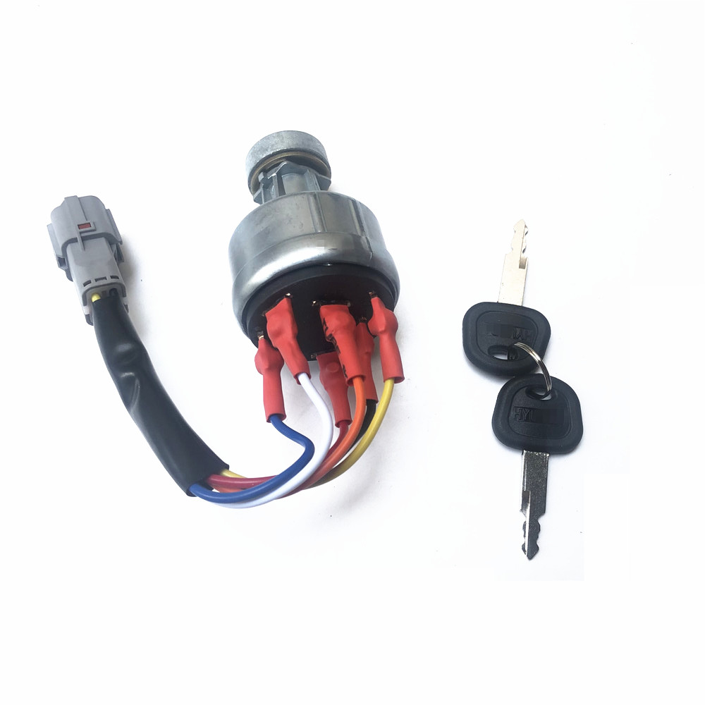 Excavator Accessories Excavator ignition switch start switch igniter electric door lock for HYUNDAI R