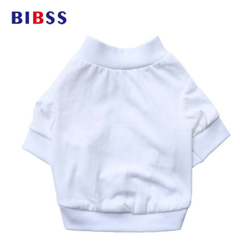 Pet Summer dress Pure white cotton Dog T-shirts Dog Clothes for Small dogs Puppy Sport Cat Vest Outfit Spring dogs pets clothing