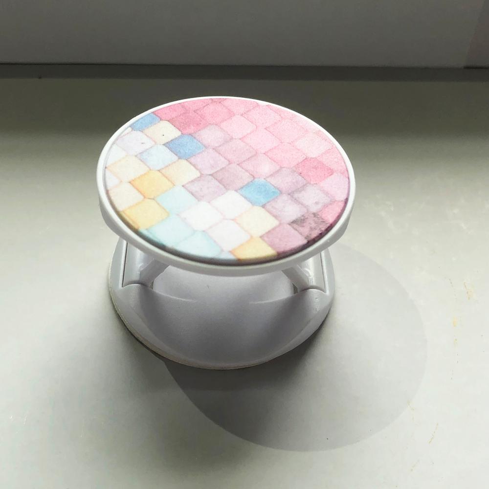 Leuke Patroon Draagbare Ronde Lucht Elastische Pocket Socket Pop-Up Telefoon Houder Uitbreiding En Telefoon Handvat