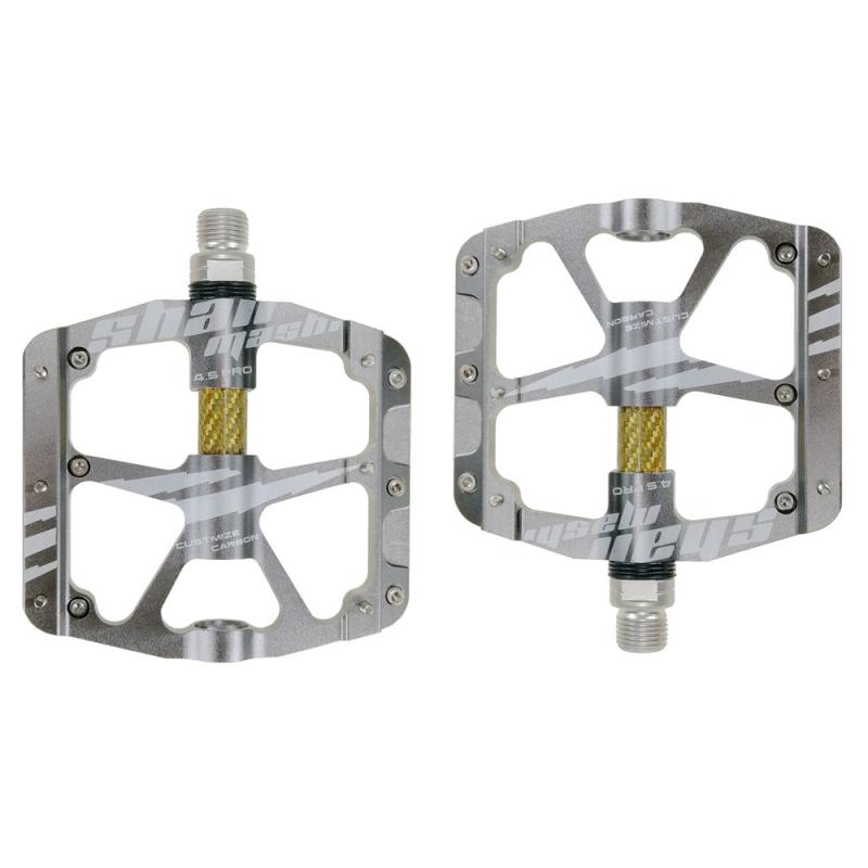 SHANMASHI 3 Bearing Bicycle Flat Pedals Chromium Molybdenum Steel Axis MTB Road Cycling Bike Pedals Carbon Sealed