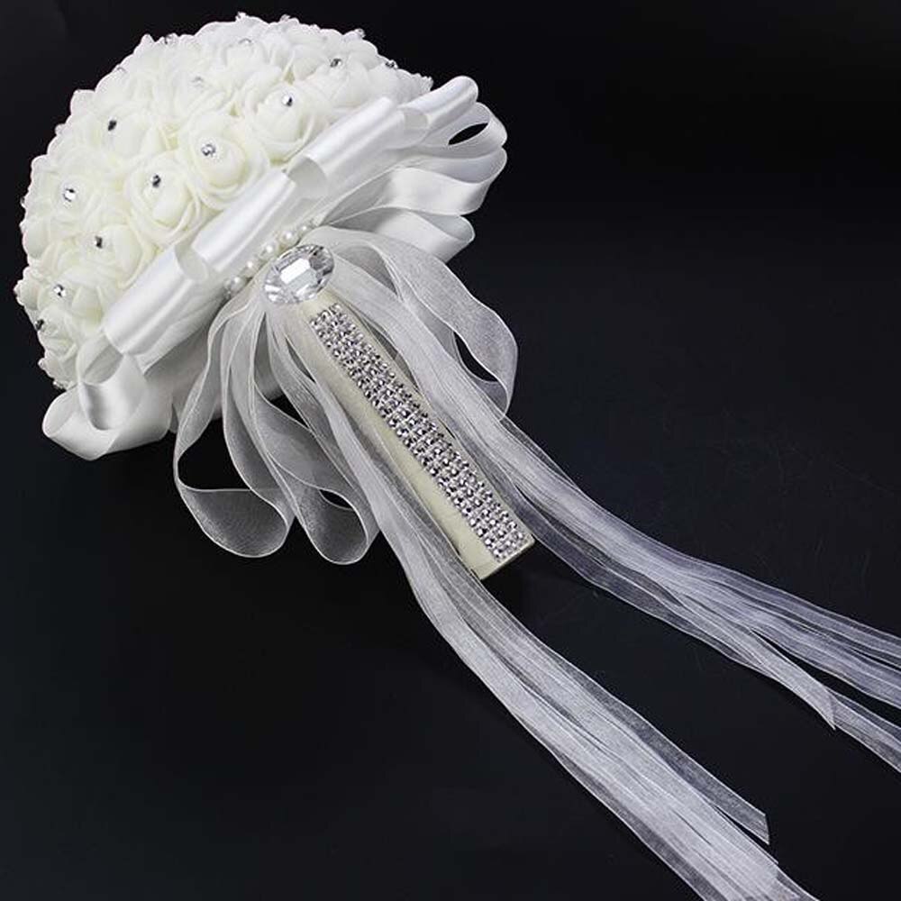 Bridesmaid Wedding Bride bouquet Satin Romantic Wedding bouquet Flower Brids