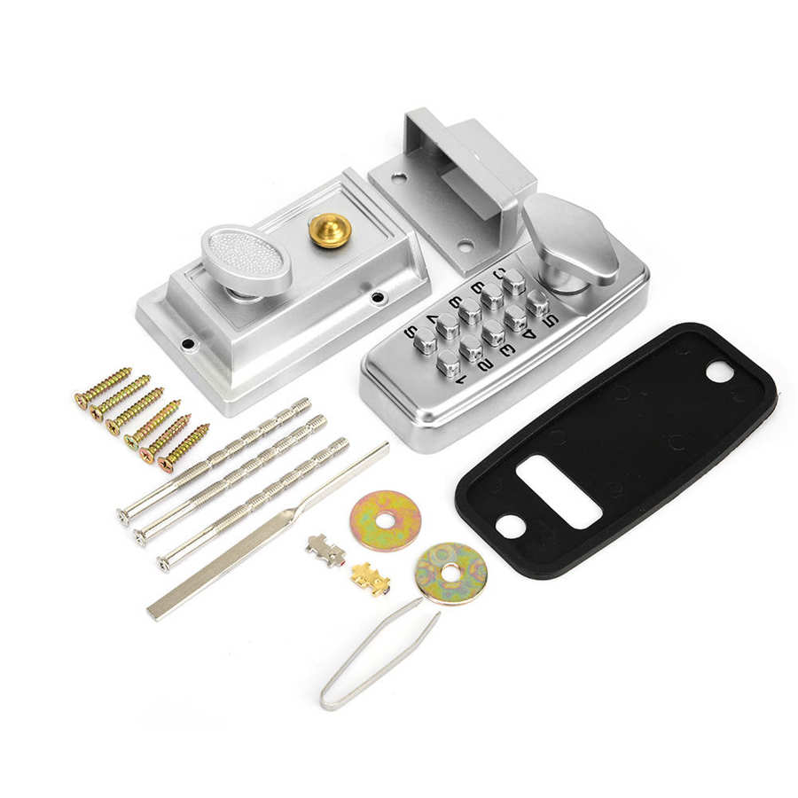 Password Lock 2 - 4 Digits MiNi Mechanical Code Lock Cabinet Indoor Outdoor Door Password Security Coded Lock For Office Home