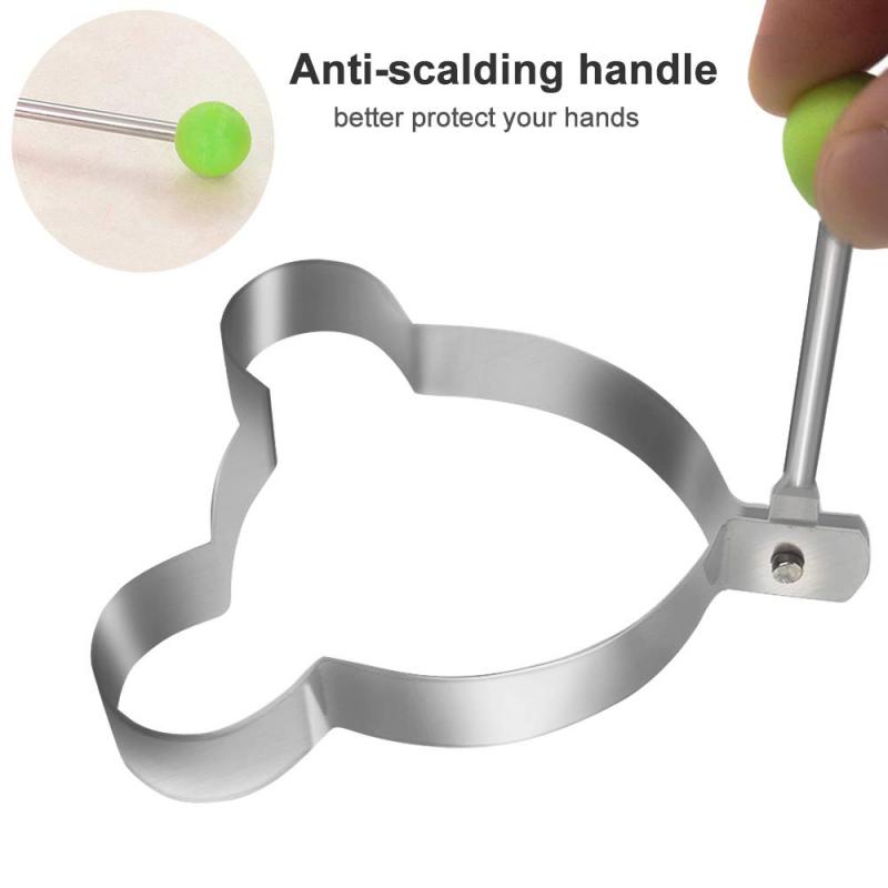 Herramientas de acero inoxidable para huevos fritos, molde de 5 estilos para tortitas, anillo de cocina, decoración creativa, accesorios de cocina: mouse Mold