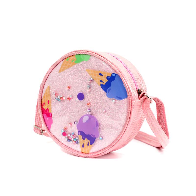 Eenhoorn Kinderen Meisjes Leuke Eenhoorn Dieren Kids Sleutels Portemonnee Schattige Prinses Mini Ronde Handtas: pink