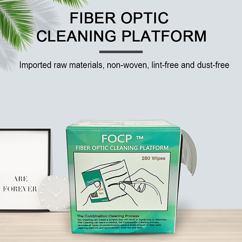 280pcs/box Fiber Cleaning Tool Dustfree Paper Fiber Optic Low-lint Wipes low dust wiping paper,fiber clean paper,FTTH tools