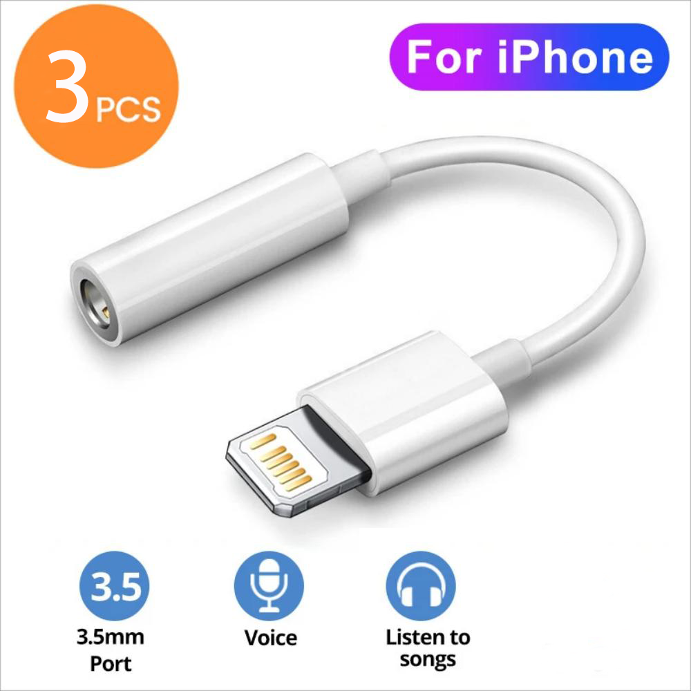 Dla IOS Adapter do 3,5 mm Jack AUX Kabel Do iPhone 14 13 12 11Pro Max Adapter męski na żeński Konwerter słuchawek Rozgałęźnik audio: YELLOW