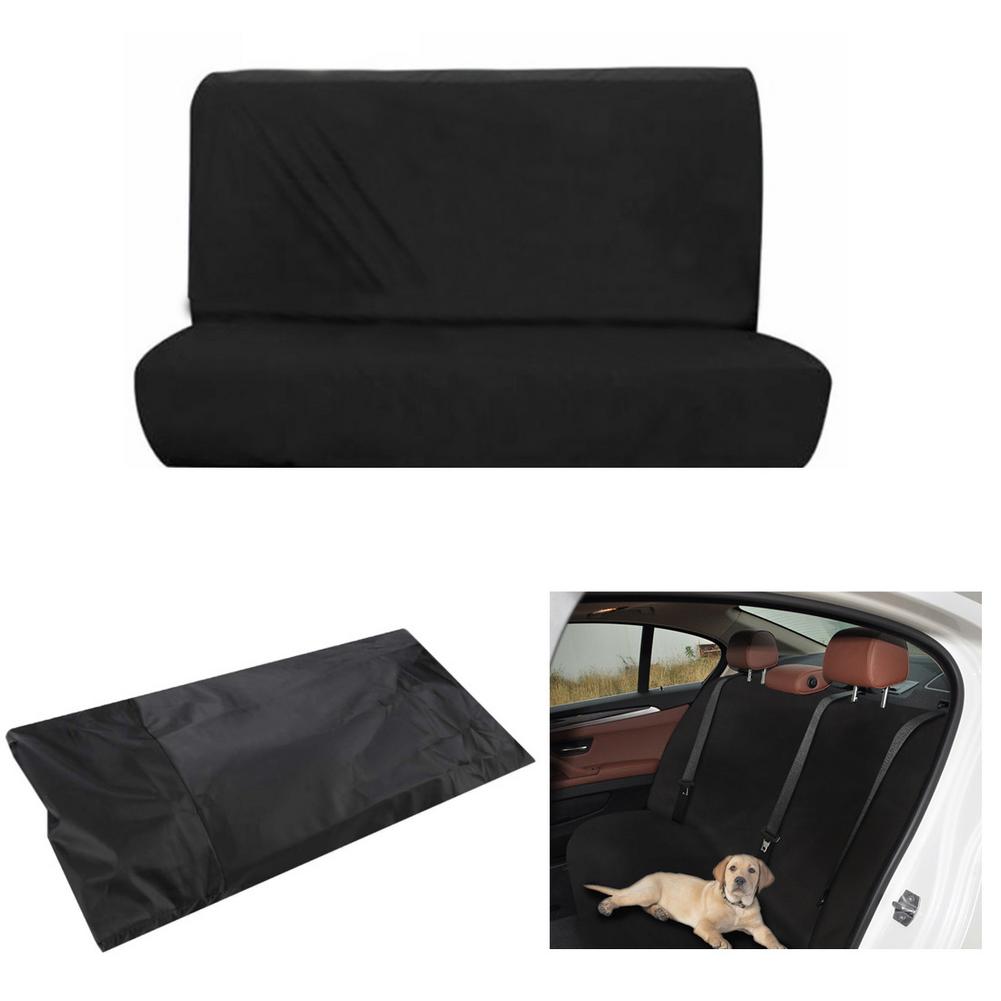 1 set universal vattentät bilstolsöverdrag oxford främre och bakre sätesöverdrag bil svart sätesskydd