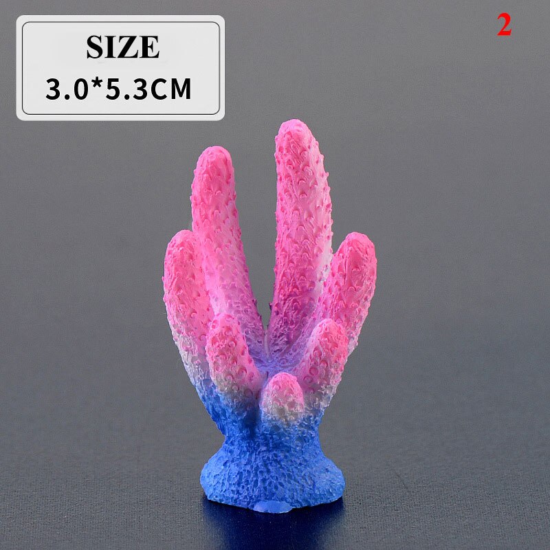 DIY Resin Aquarium Artificial Coral Reef Colorful Decoration Fish Tank Coral Stone Landscape Ornament Aquarium Accessories: A