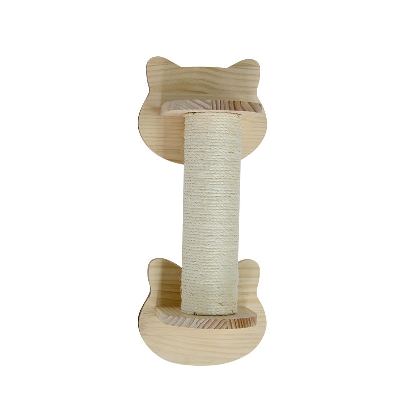 Wooden Cat Climbing Frame Furniture Protect Sisal Cat Kitten Scratch Board Pad Interactive Toy Pet Cat Kitten Claw Care Product