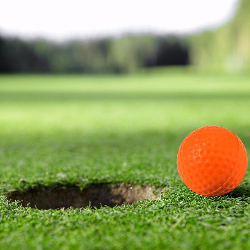 1pc golftrainer opblaasbare golfbal stempelmarker golf pu-bal oefenbal voor binnen speelgoedbal golfclub accessoires golftrainer