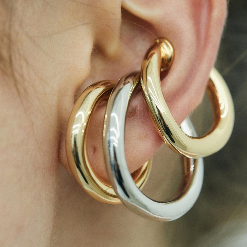 Brincos de orelha com clipe, brincos de clipe sem piercing de ouro e prata, vintage, estilo boho 2020