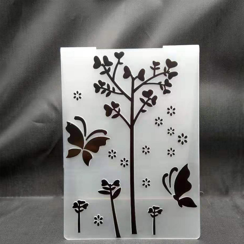 ZATBWS Precious time Embossing plates DIY Paper Cutting Dies Scrapbooking Plastic Embossing Folder: 071