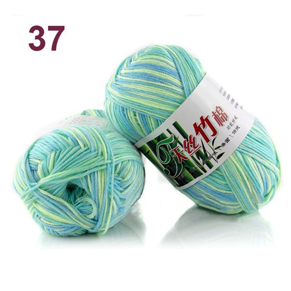 50g Weiche Glatte Natürliche Bambus Baumwolle Hand betroffen Garn Baby Milch baumwolle Garn Hand Gestrickte häkeln garn DIY Lappen Puppe: 37