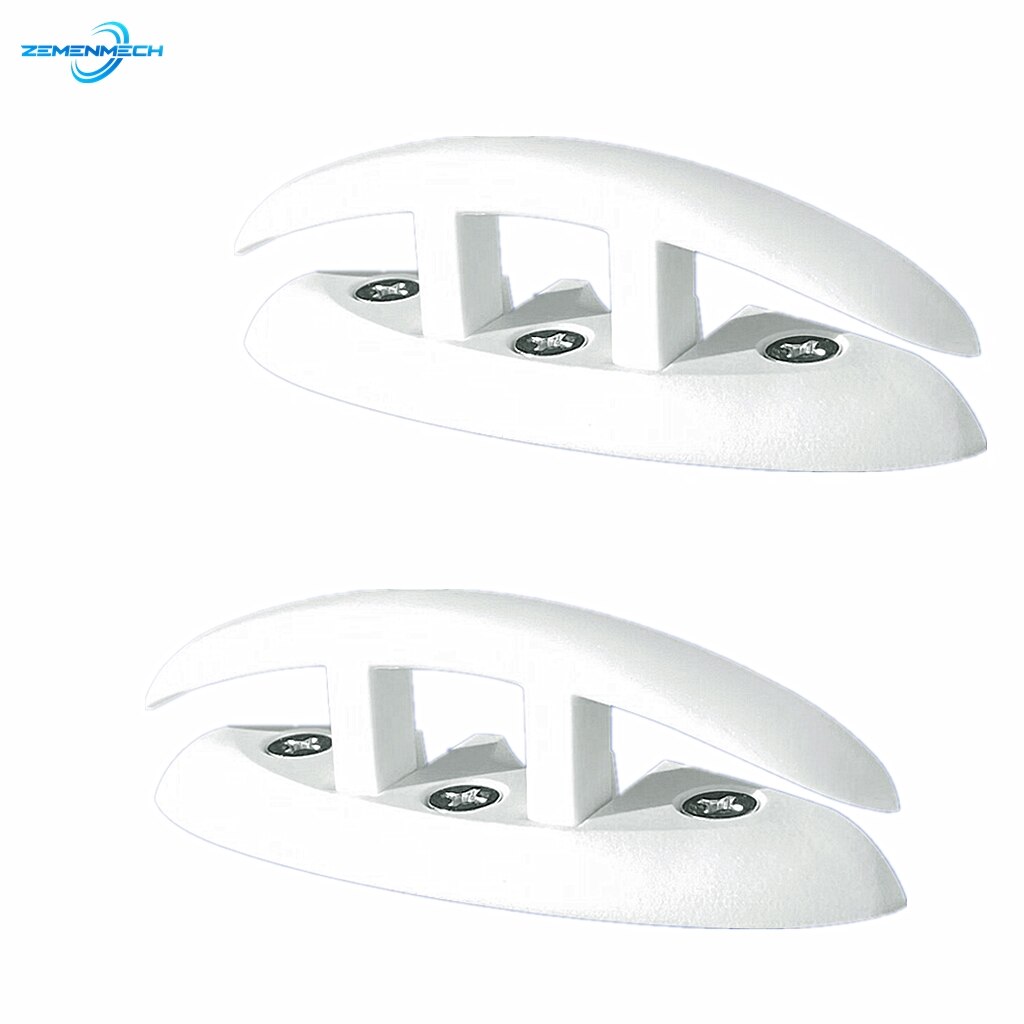 2PCS 5inch Nylon Sailboat Flip Up Folding Pull Up Cleat Dock Deck Boat Marine Kayak Hardware Line Rope Mooring Cleat Accessories