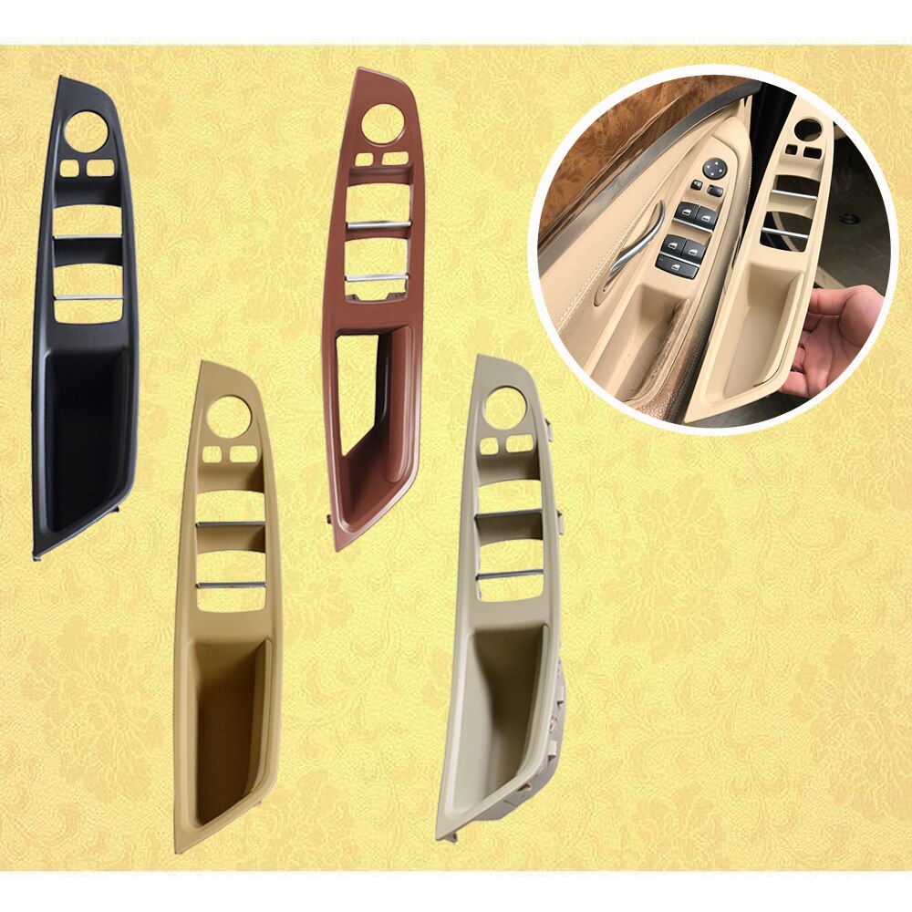 For Bmw 5 Series F10 F11 F18 Door Inner Handle Left Front Door Interior Door Panel Driver'S Seat Button Switch Frame Storage