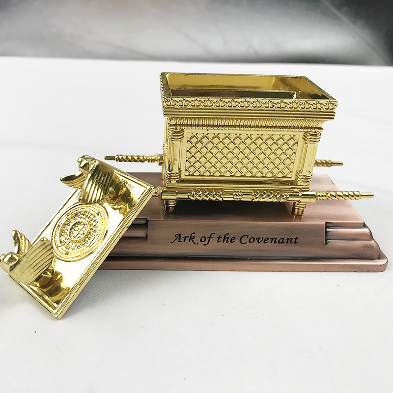 thumbnail: ULDIGI Ark Van Het Verbond Model - Goudkleurig Metalen Ornament 11,1x7,7x5,7 Cm