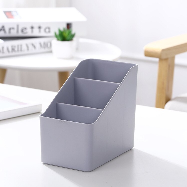 Desk Office Organizer Storage Holder Remote Control Organizer Plastic Desktop Clutter Sorting Box School Living Room Supplies: SNH-0009-2