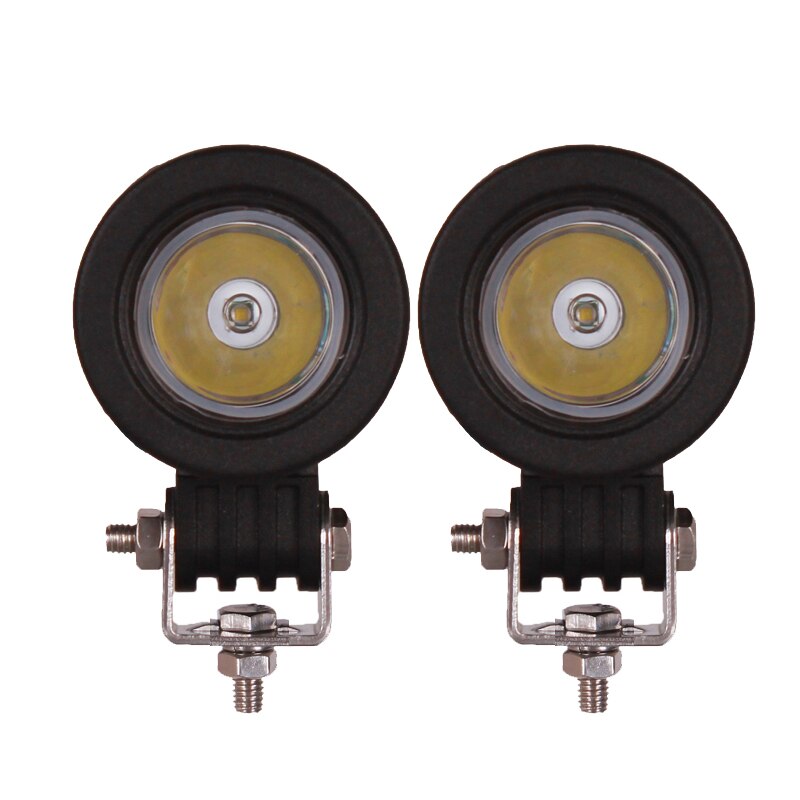 1PAIR 10W LED MOTORCYCLE DRIVING SPOTLIGHT CAR SUV BICYCLE 12V 24V SPOT FLOOD HEADLIGHT TRUCK WAGON 4WD AUXILIRY FOG LAMP LIGHT: SPOT BEAM