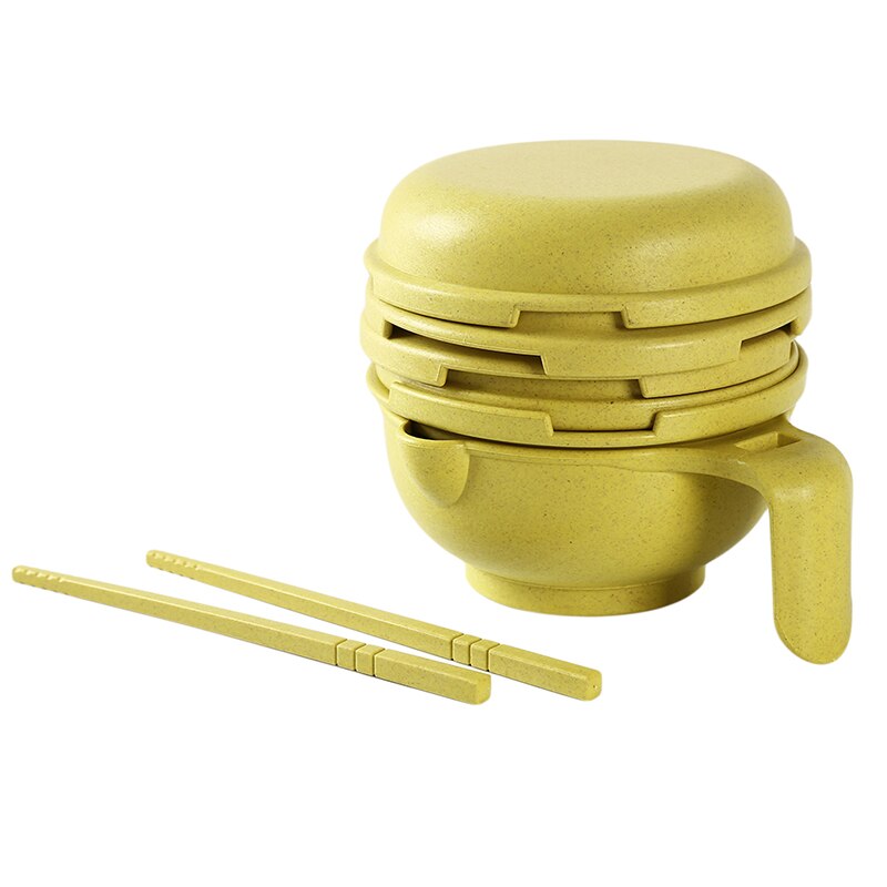Baby Food Dishes Grinding Bowl Kit Infants Handmade Manual Plate Cooking Tools: green