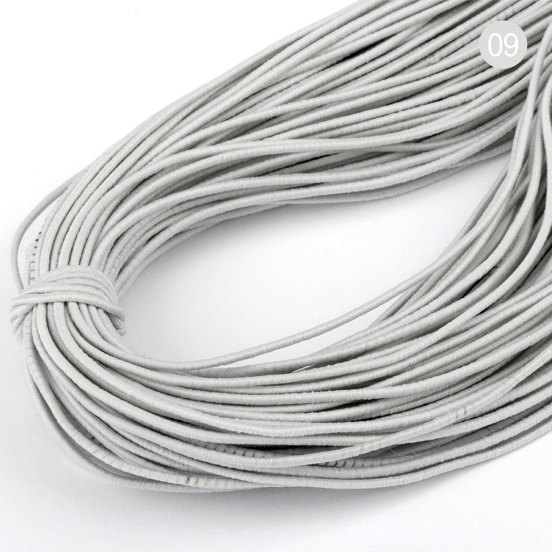 80 mx 1mm miljøvennlig ledning sy elastiske bånd tau armbånd perler strenger gummibånd for hår sløyfe plagg gjør-det-selv håndverk  ky585: 09