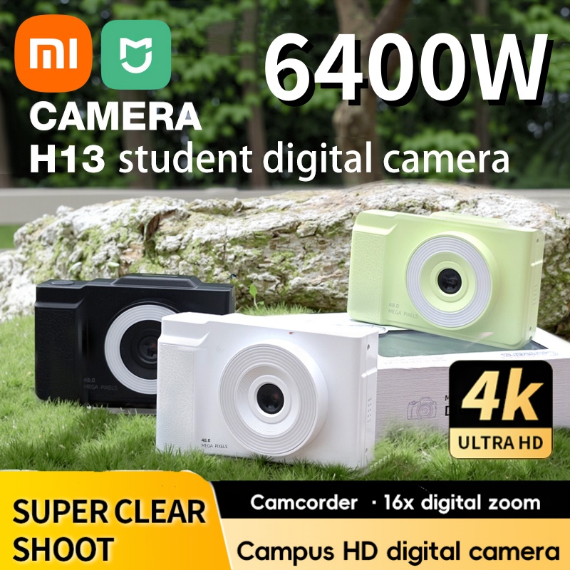 Xiaomi 4K Digitale Camera 6400w HD Flip Screen Camera Digitale Camera Kaart Camera Schieten Camera Student instapmodel CCD Camera