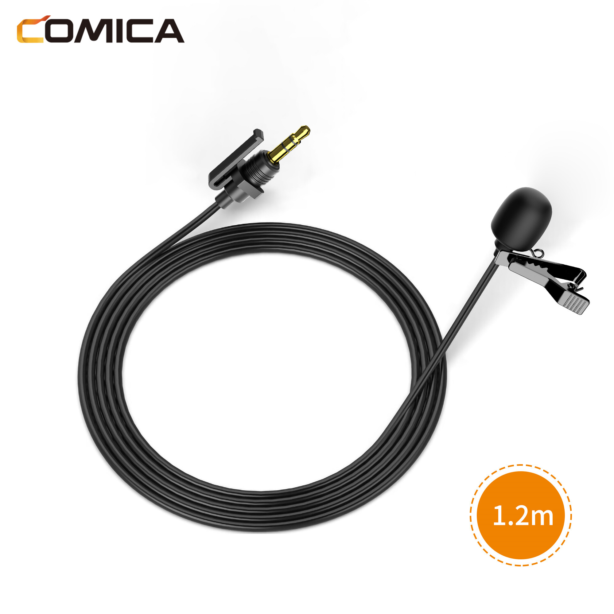 Comica CVM-SM-O1 Microfono lavalier per microfono wireless Microfono da bavero cablato omnidirezionale con fibbia di bloccaggio: Default Title