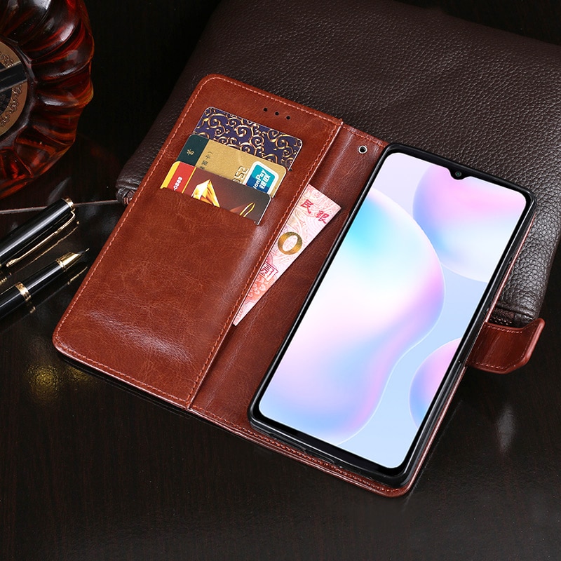 For Xiaomi Redmi 9C Case Flip Wallet Business Leather Capa Phone Case for Redmi 9C Cover Fundas Accessories