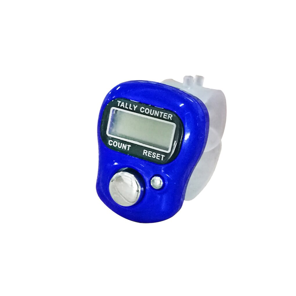 5-digit Counter Rope Jumping Beads Counting Electronic Device Digital Display Portable Counter: Sapphire