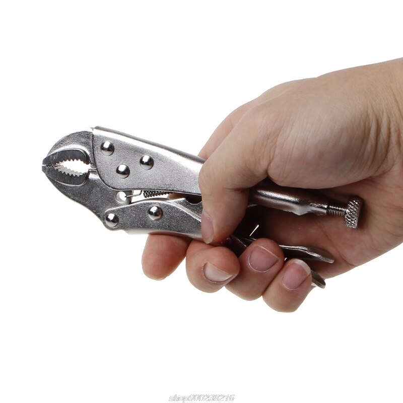 5 Inch Locking Pliers Ground Mouth Straight Jaw Lock Vise Grip Clamp Hand Tools JY10 21