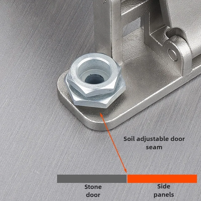 1PCS Stone door hinge Fire hydrant heavy-duty invisible door concealed door stainless steel folding hinge fire box