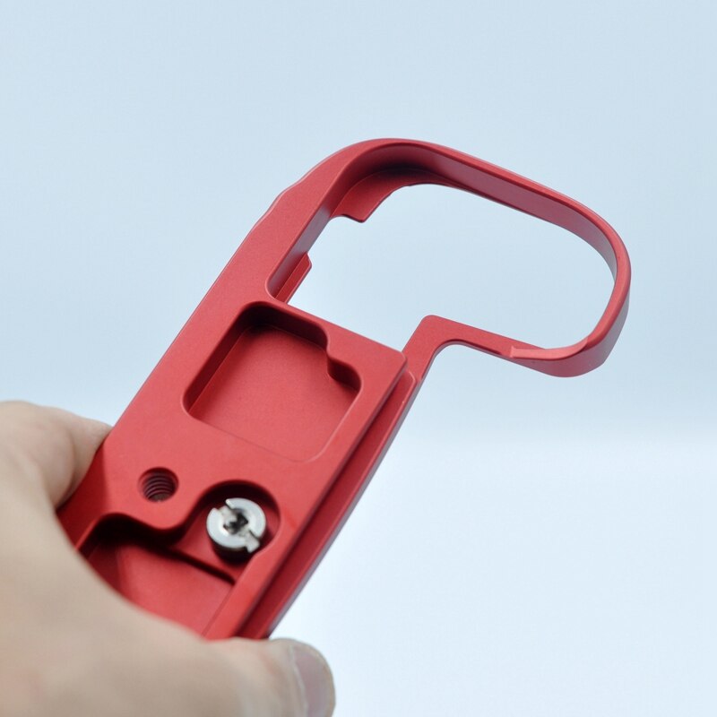 Quick Release L Plate Holder Hand Grip Tripod Bracket for Canon EOS RP Camera Arca Swiss Tripod Head (Red)