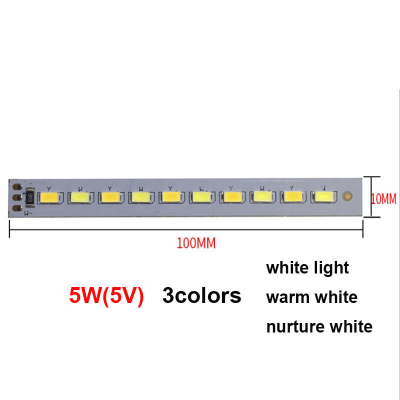 DIY DC 5V LED SMD 5730 Lichtkralen bordchip Dimbaar 10W 30W Oppervlak Nachtlichtbron Tricolor Verstelbare Lamp Wit Warm: Natuurlijke Witte