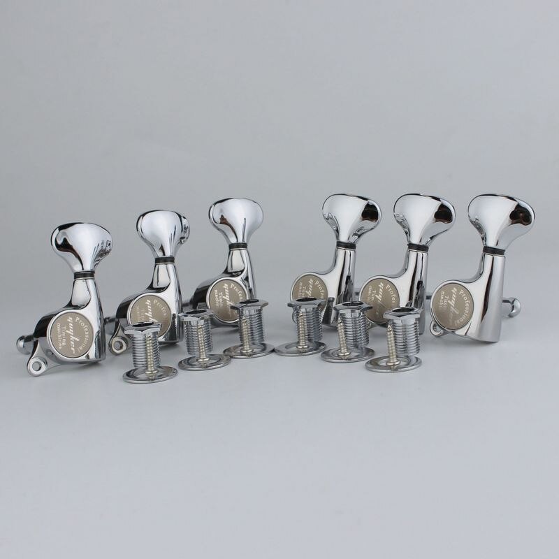 Guyker superior chrome silver tuners voor elektrische gitaar, stemmechanieken