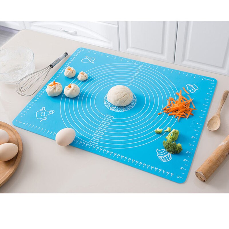 50x40 cm Silicone Kitchen Kneading Dough Mat Cookie Cake Baking Mat Tools Thick Non-stick Rolling Mats Pastry Accessories Sheet
