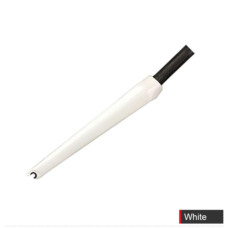 DODICI-horquilla para bicicleta de carretera, accesorios de fibra de carbono 700c 1-1/8, horquilla cónica con freno de pico brillante, roja, blanca, piezas para ciclismo: White