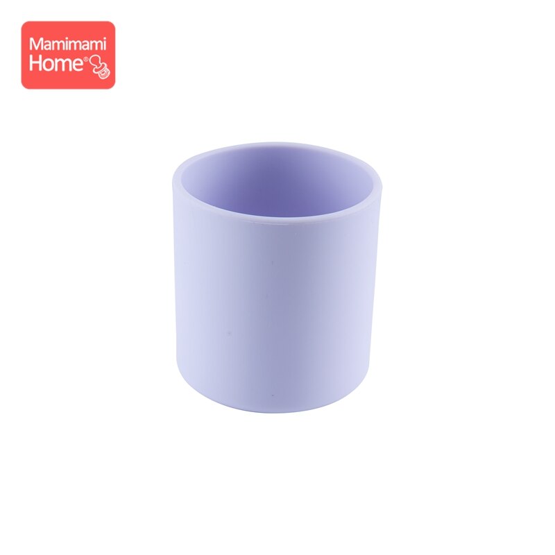 1pc baby drinkbekers voor training, waterbekers voor baby's, voedingsbekers voor peuters, drinkbekers van siliconen voor voedselveiligheid, drinkgerei voor kinderen: Paars