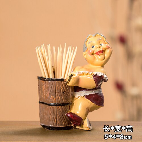 Palillo de dientes decorativo de resina para decoraciones para restaurante decoración para el hogar sostenedor de palillo de chef titular de la tarjeta del nombre