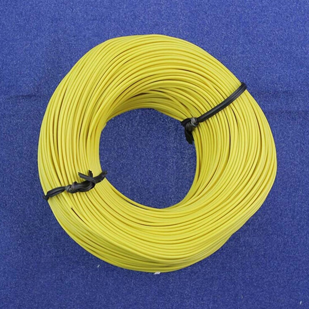 2 storlekar 5/10 meter super flexibel 26 awg pvc isolerad kabel, ledad kabel, diy anslut 10 färger välj: Gul / 5m