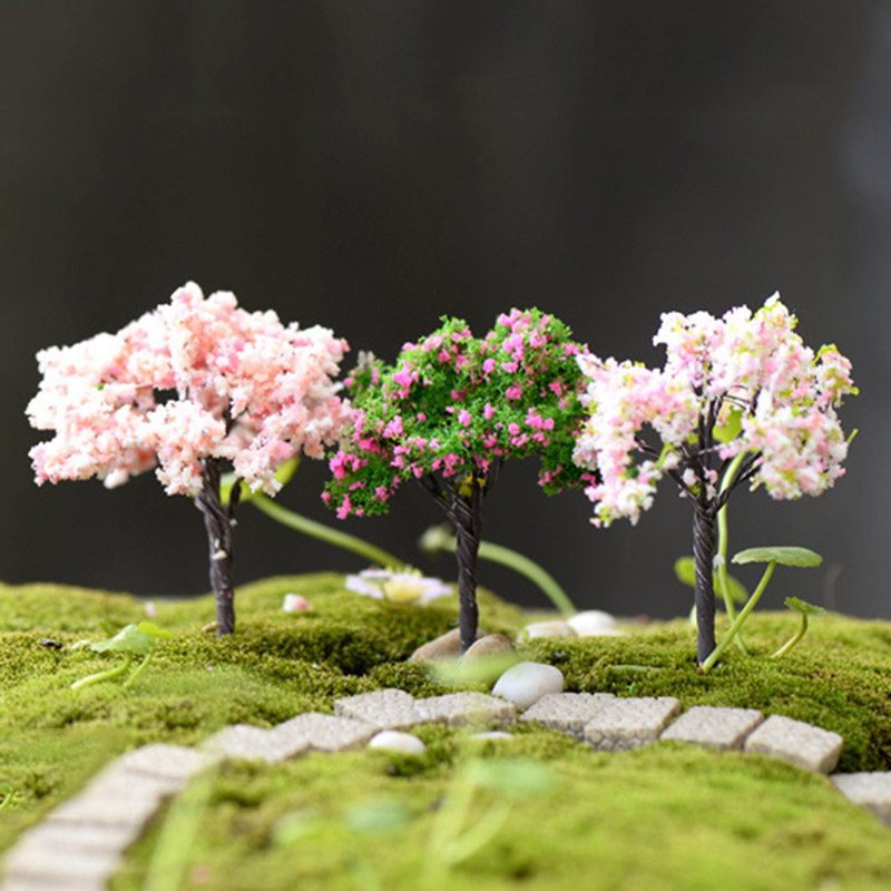3pcs/Set Vintage Blue Mini Mushroom House Miniature Mini Craft Fairy Garden Micro Landscaping Decor Home Decoration Accessories: black